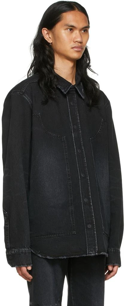 We11done Black Faded Denim Jacket 2