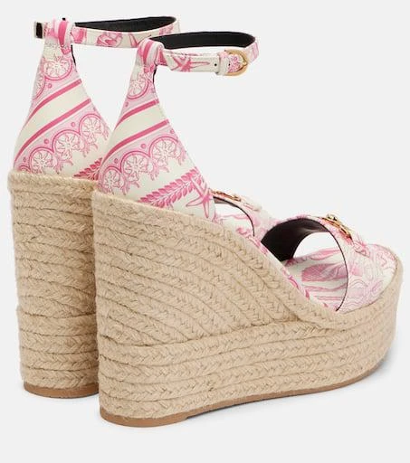 Versace Medusa
95 leather espadrille wedges 2