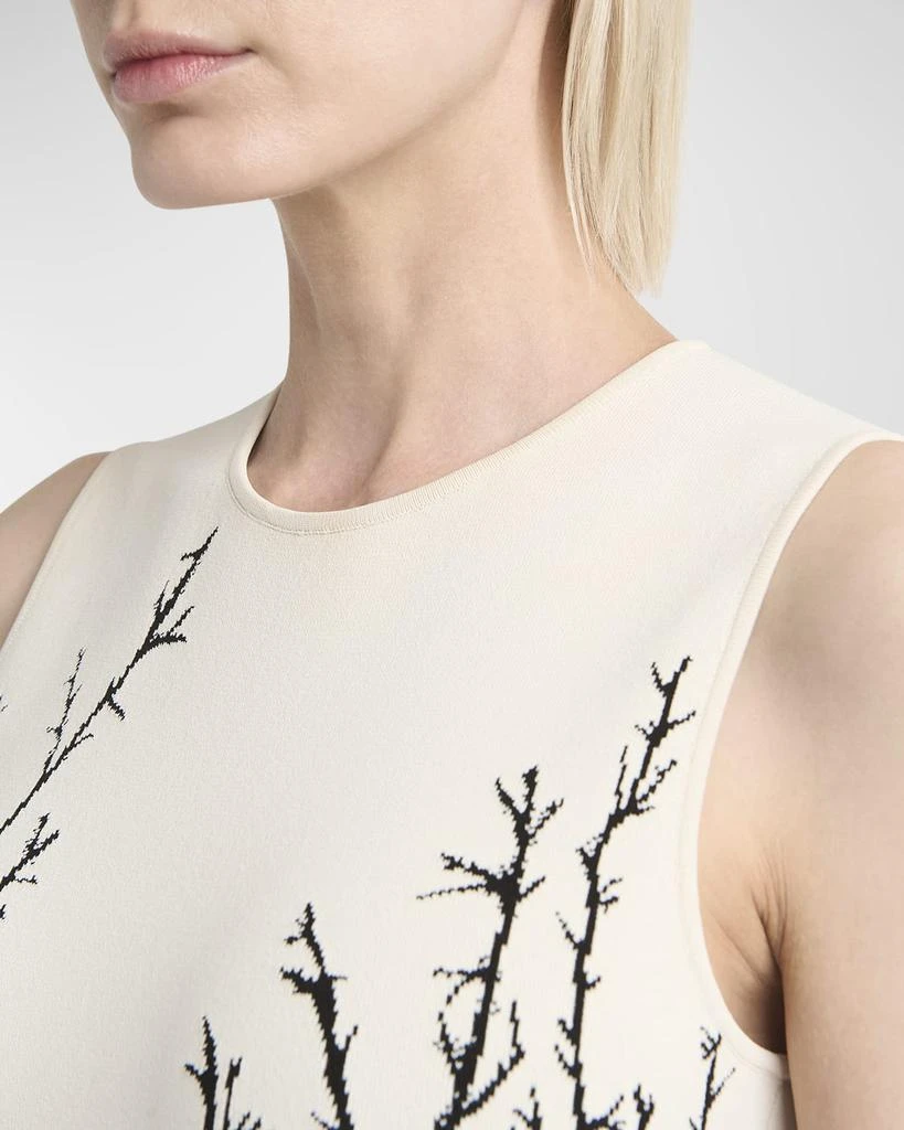 Alexander McQueen Thorn Embroidered Jacquard Midi Dress 5