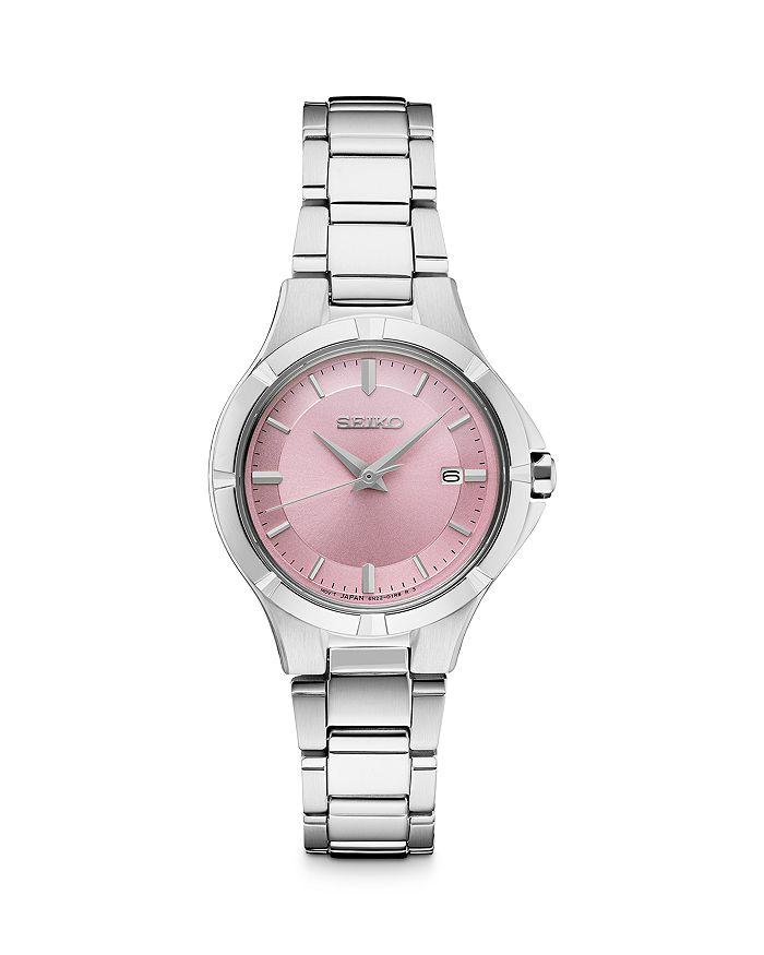 Seiko Core Quartz Crystal Silver Dial Ladies Watch SUR385P2