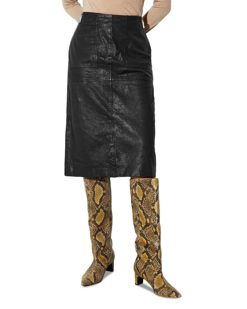 MAX&Co Motore Leather Skirt 1