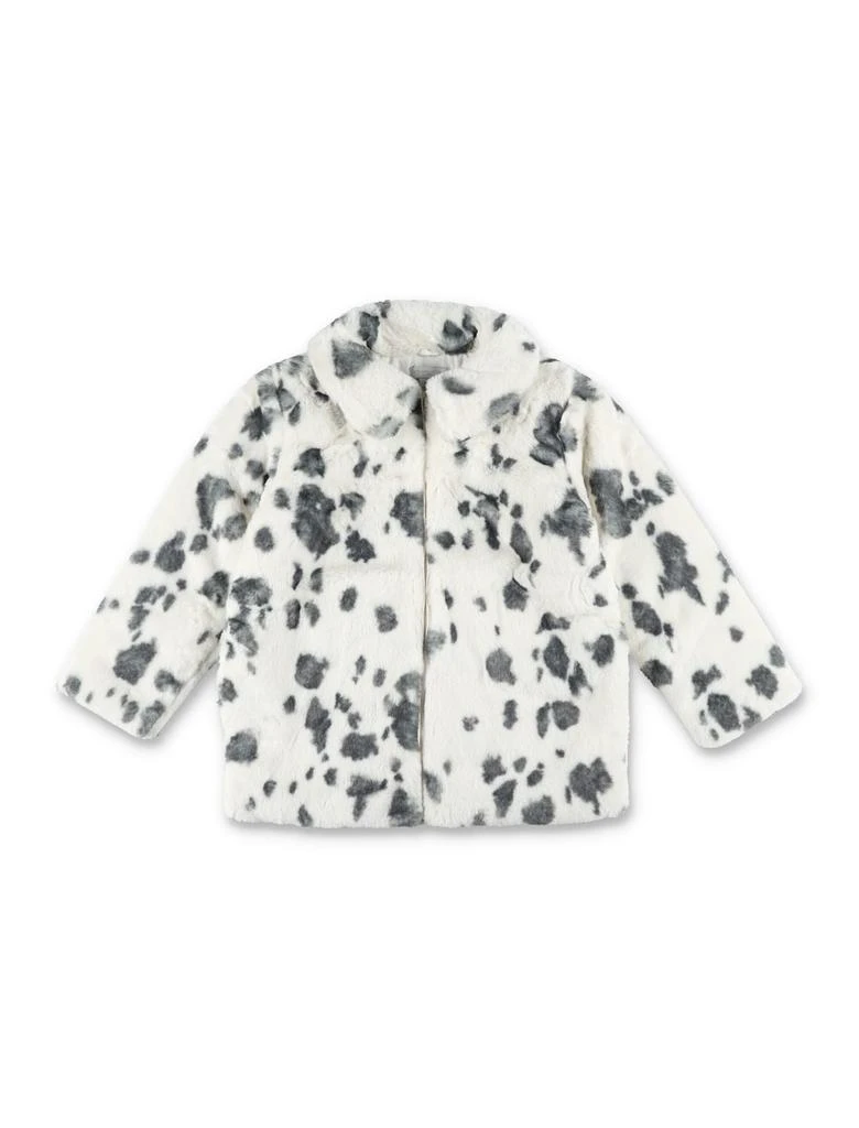 Stella McCartney Faux Fur Dalmatian Print Coat 1