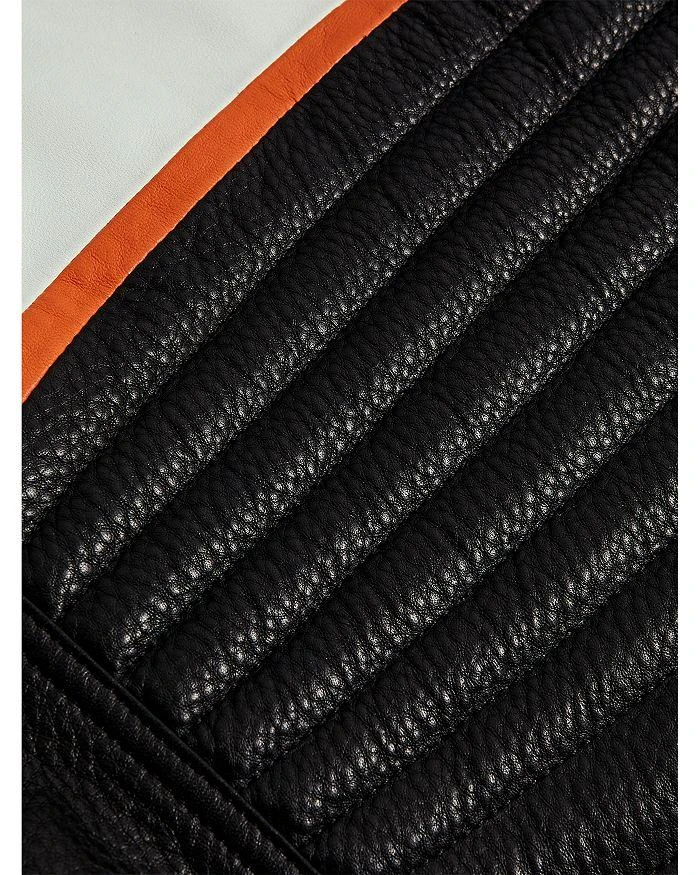 REISS x McLaren Racing Peak Leather Biker Jacket 9