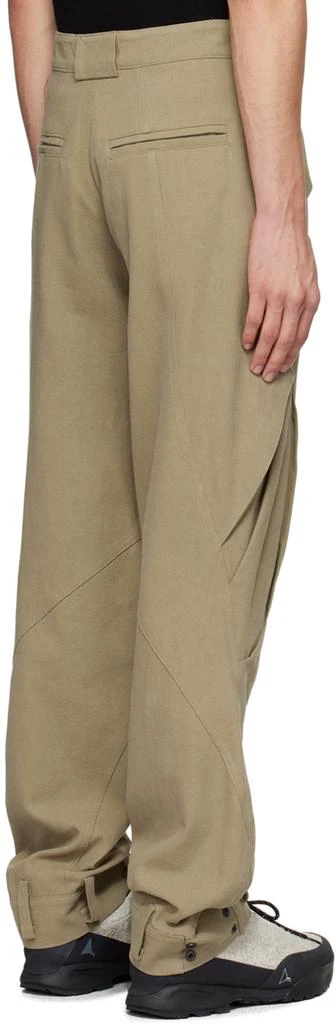 Hyein Seo Beige Cotton Cargo Pants 3