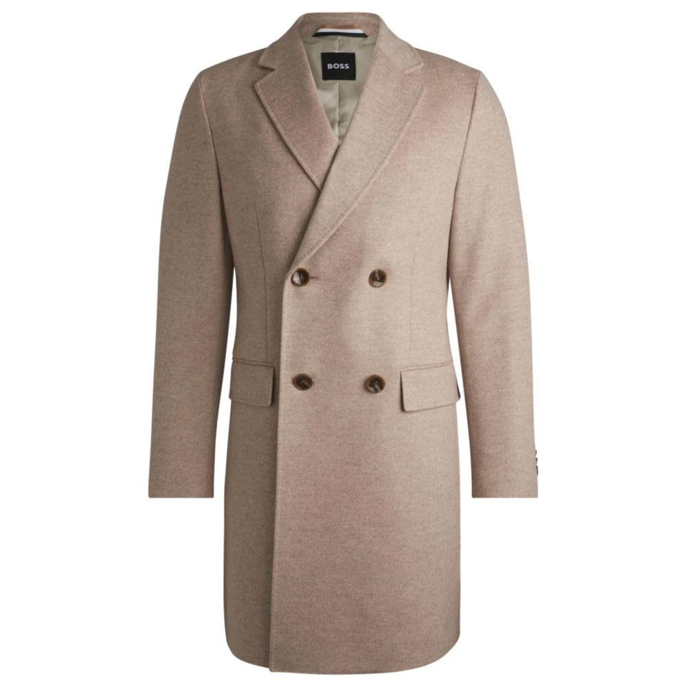Hugo Boss Slim-fit coat in wool with cashmere 1