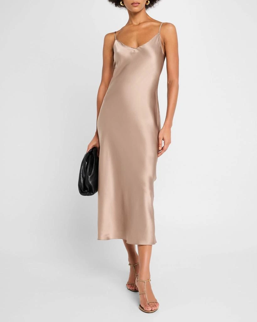 Sablyn Bias-Cut Silk Midi Dress 2
