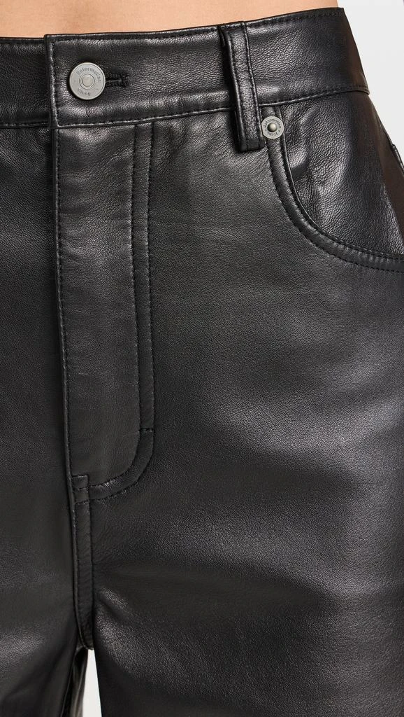 Reformation Veda Kennedy Wide Leg Leather Pants 5