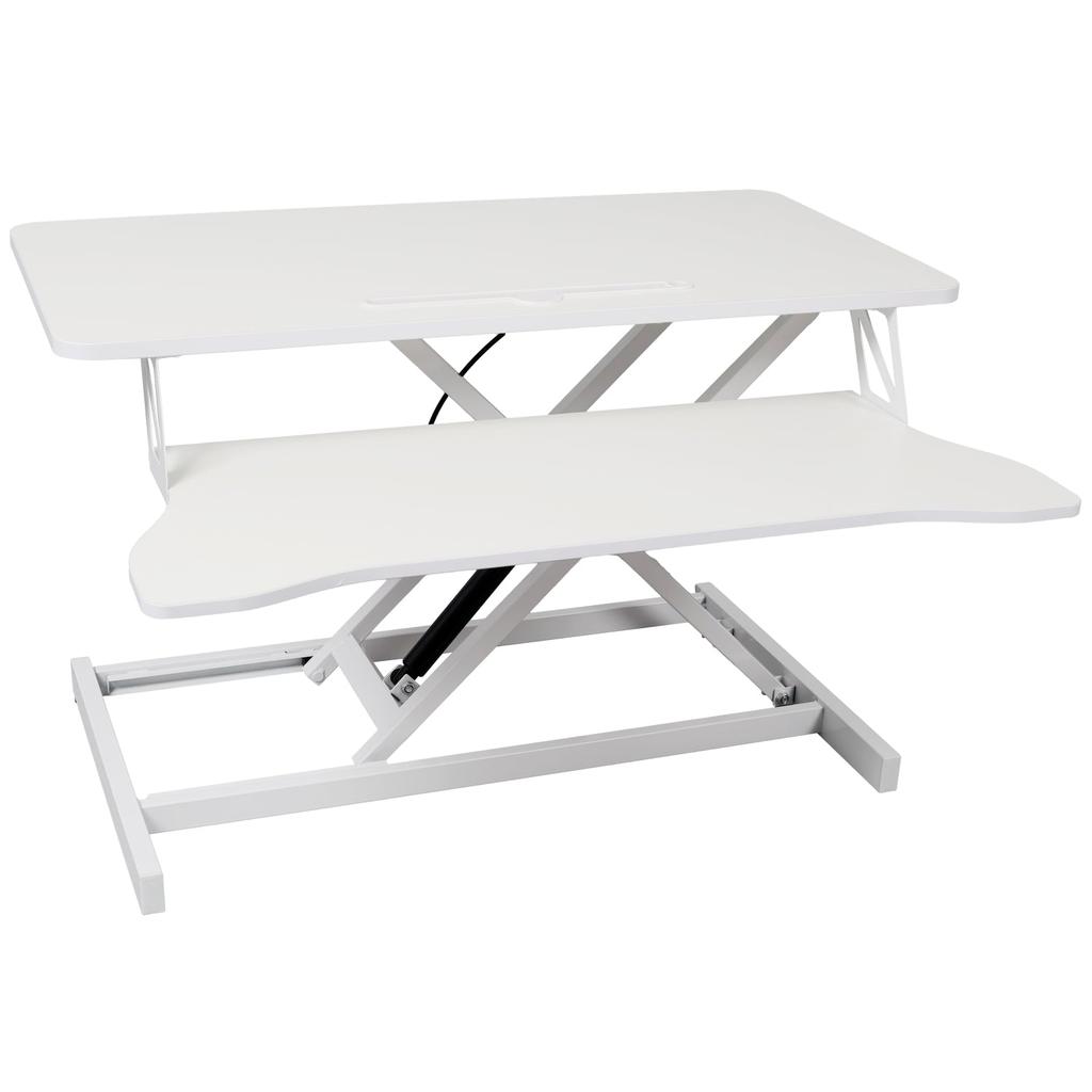 Streamdale Furniture Streamdale Adjustable Standing Laptop Desk w/ Keyboard Tray, White