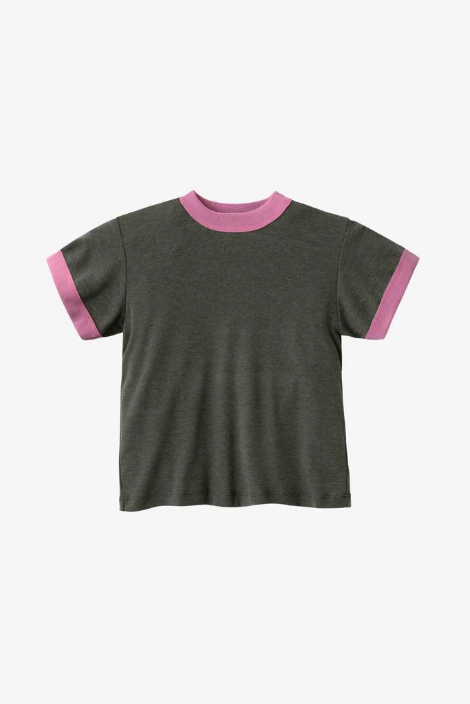 Los Angeles Apparel FFR101 - Kids 50/50 Rib Ringer T 17