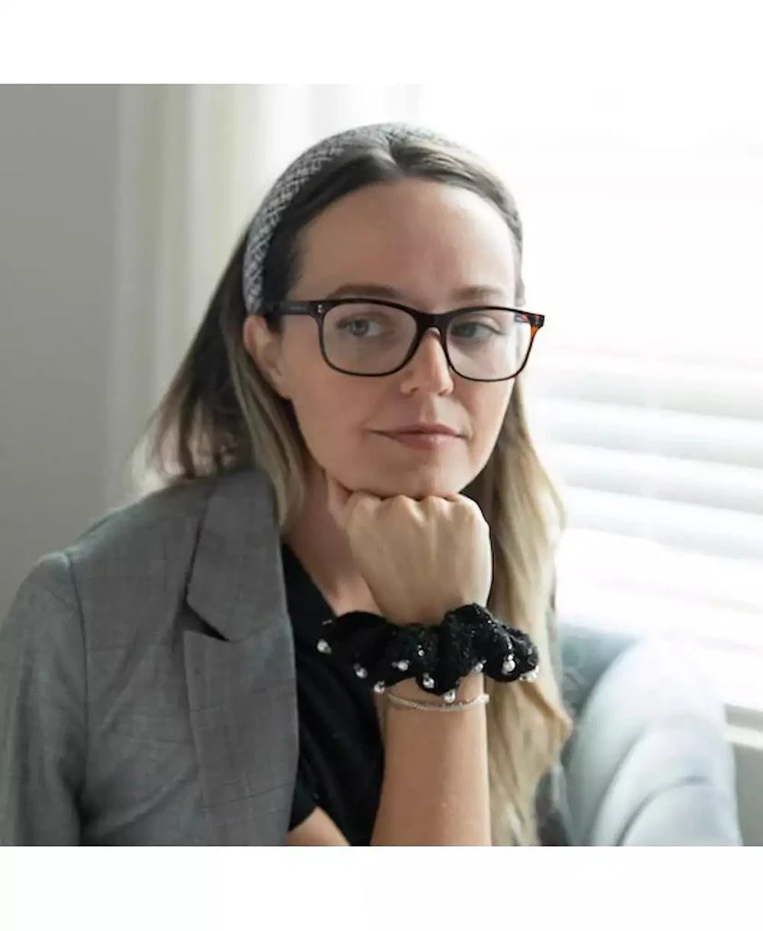 Headbands of Hope Women
s Tweed Scrunchie Set of 3 - Sequin Pearls 4