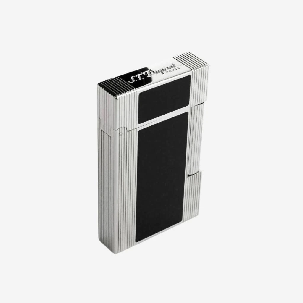 S.T. Dupont S.T. Dupont Line 2 Windsor Palladium & Black Lacquer Lighter 016380 2