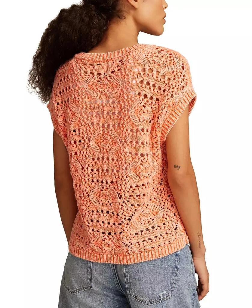 Lucky Brand Crochet Sweater Vest 3
