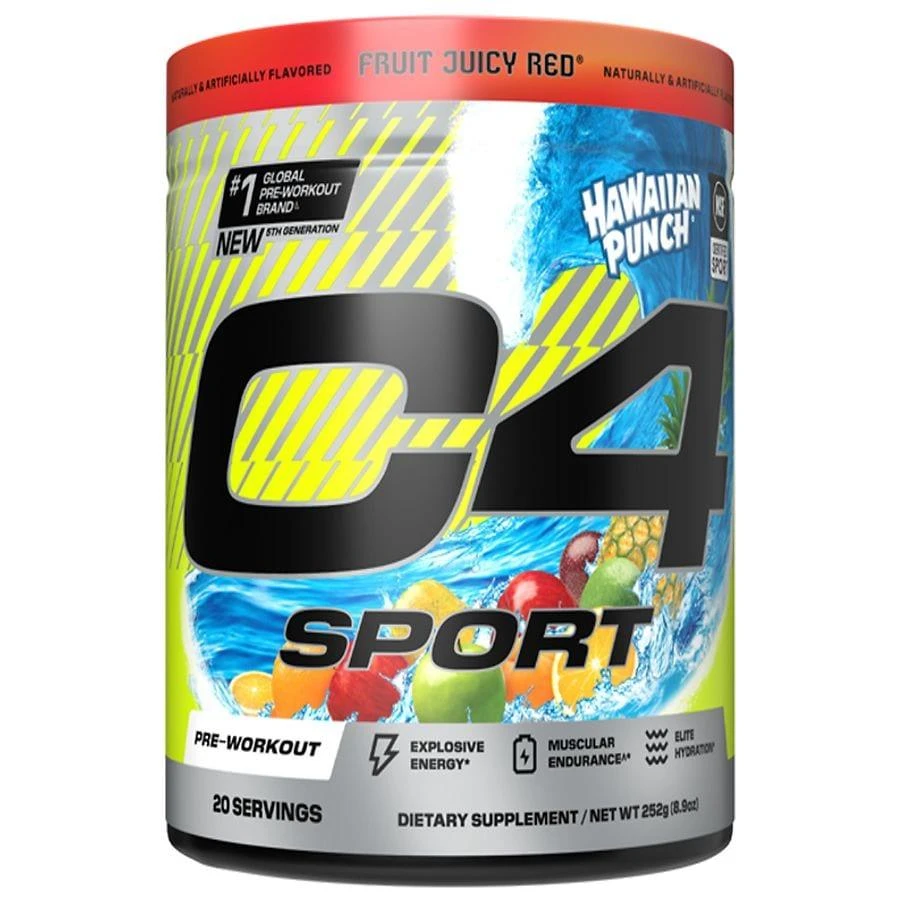 C4 Sport Pre-Workout Hawaiian Punch Fruit Juicy Red