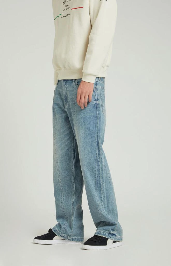 PacSun Dylan Pieced Baggy Jeans Medium Blue 4