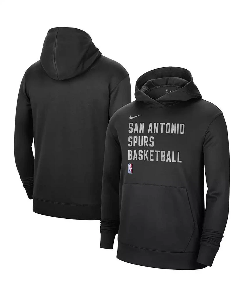 NIKE Men's and Women's Black San Antonio Spurs 2023/24 Performance Spotlight On-Court Practice Pullover Hoodie 1