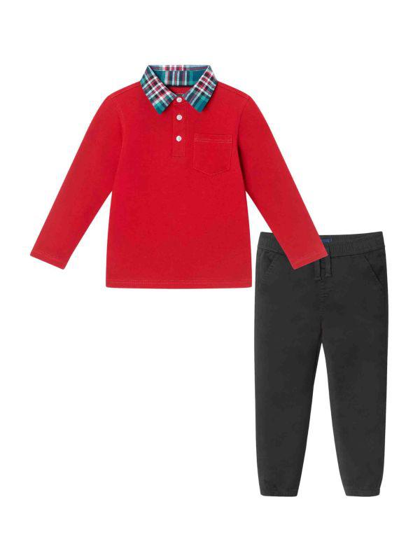 Andy & Evan Little Boy's & Boy's 2-Piece Polo & Pants Set