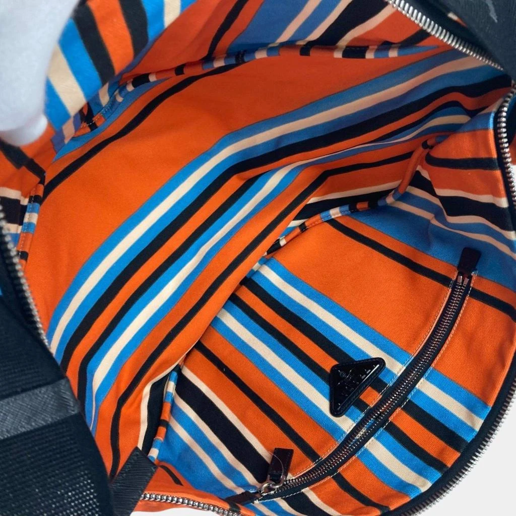 Prada Prada Orange Blue x Black stripe crossbody Bag 8