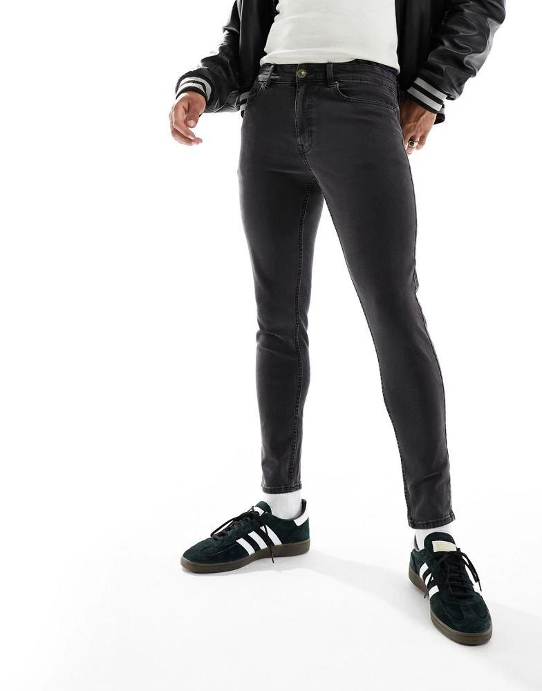 New Look New Look skinny jean in washed black 3