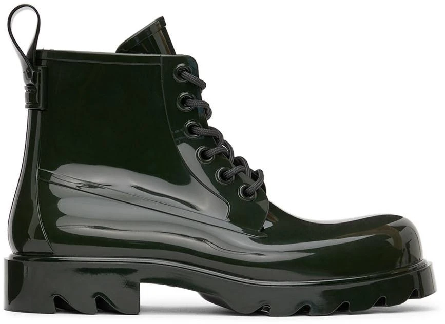Bottega Veneta Green Stride Ankle Boots 1
