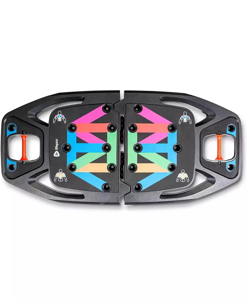 LifePro Portable Home Gym Kit – Push Up Board with Resistance Bands for Full Body Workouts