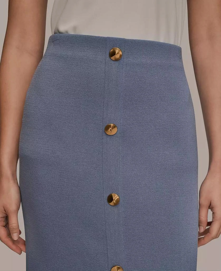 Donna Karan Women
s Straight Knit Pull-On Midi Skirt 4