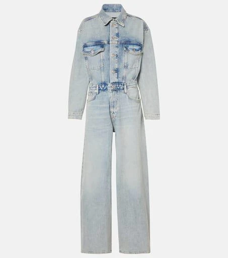 7 For All Mankind Wide-leg denim jumpsuit 1