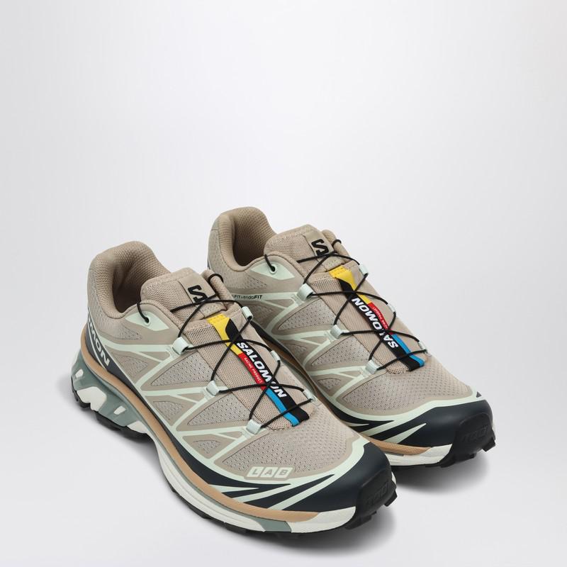 SALOMON XT-6 Oxford Tan/Carbon/Clearly Aqua 国内発送 Salomon Sneaker XT-6 Oxford tan/Carbon/Clearly Aqua - Casual