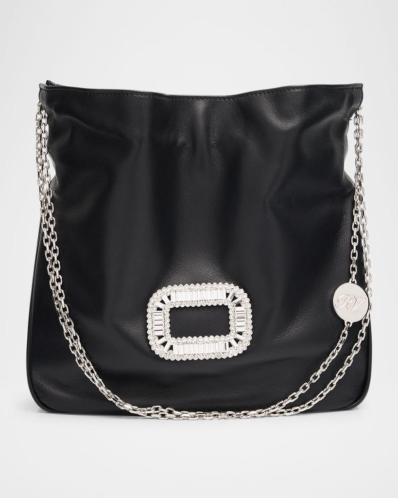 Roger Vivier Roger Vivier Tres Vivier Leather Bucket Bag