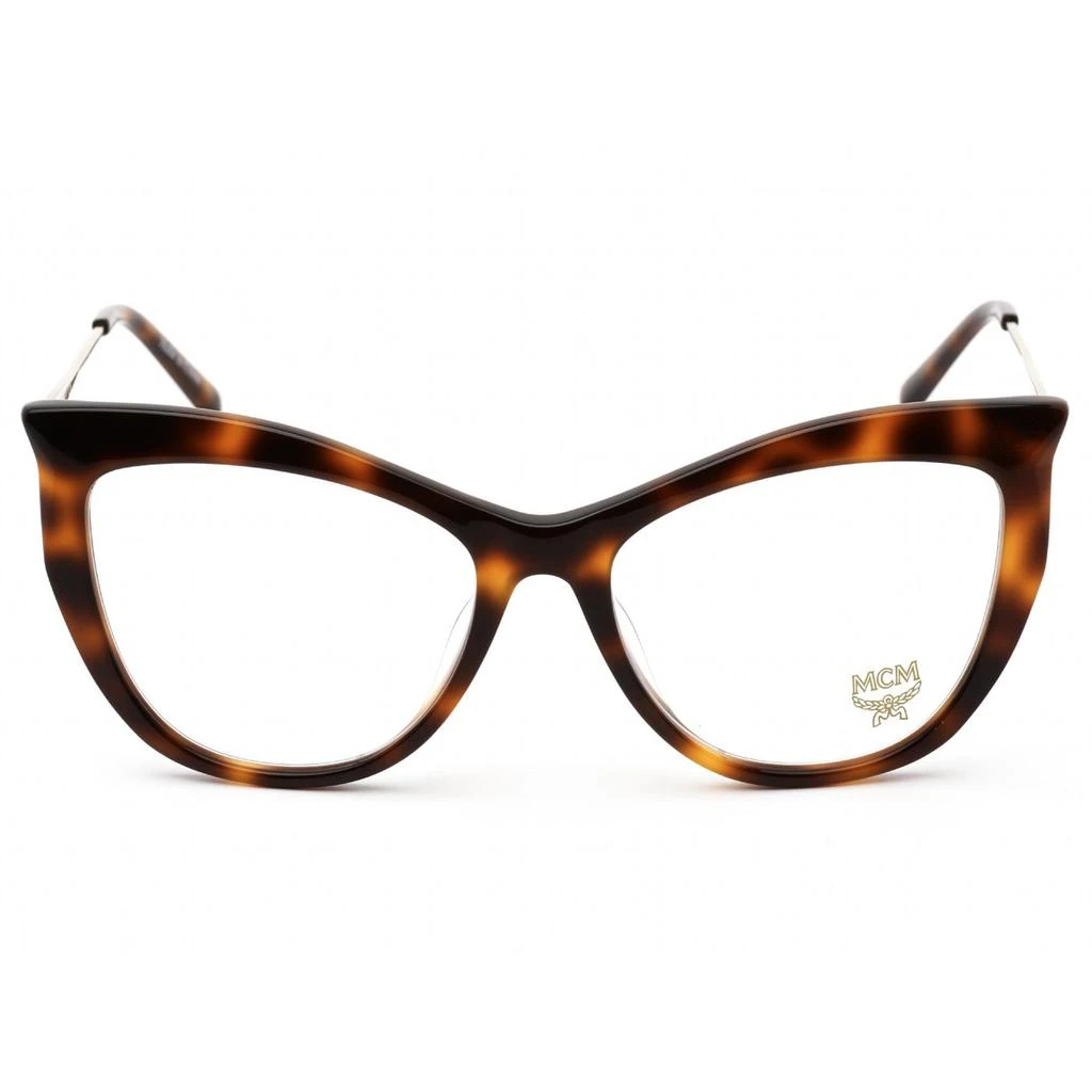 MCM MCM Women's Eyeglasses - Clear Demo Lens Havana Acetate/Metal Frame | MCM2701 214 2