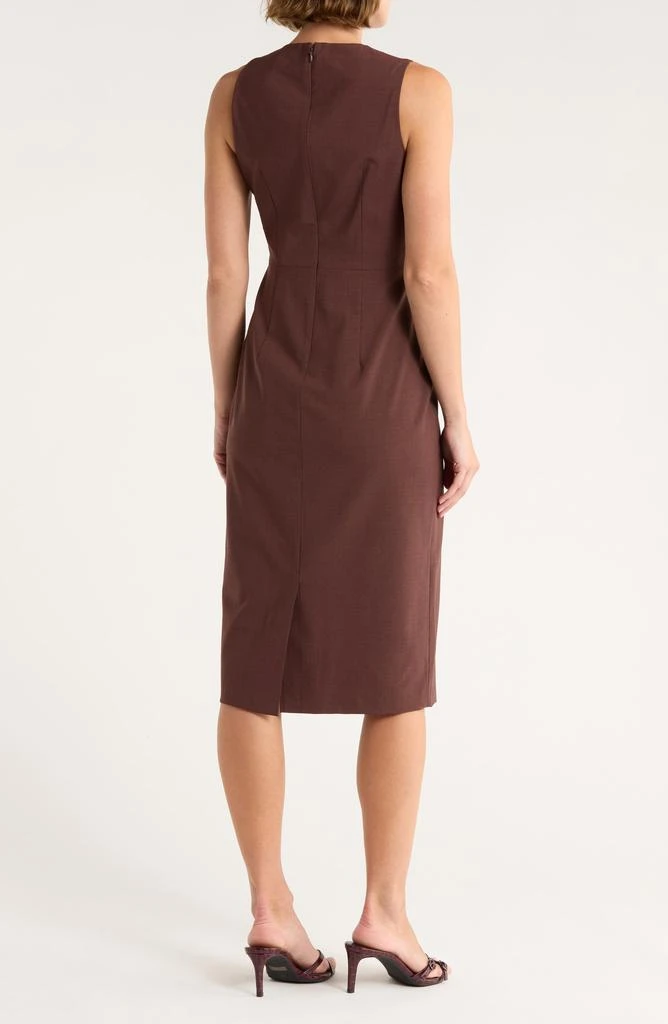Theory Miyani Sevona Wool Blend Midi Sheath Dress 2
