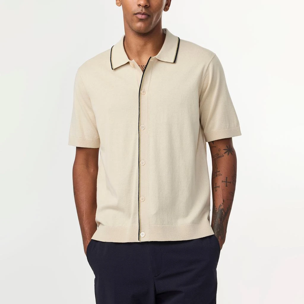 NN07 Nolan Cotton-Knit Polo Shirt 1