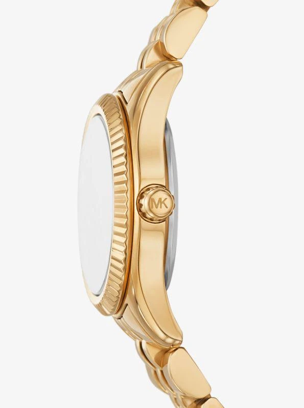Michael Kors Petite Lexington Pavé Gold-Tone Watch 2