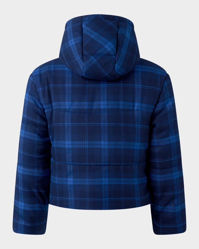 Rachel Riley Boy's Check-Print Puffer Jacket, Size 2-10