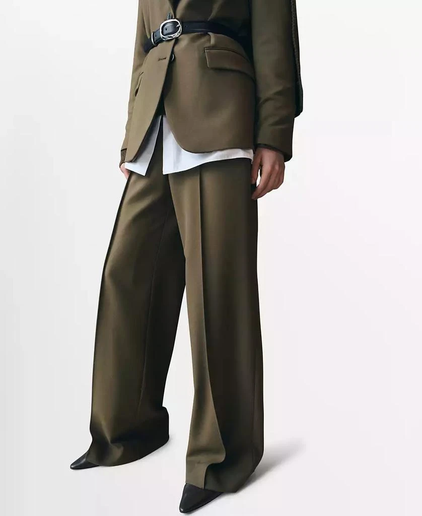 Mango Women
s Straight Mid-Rise Pants 2