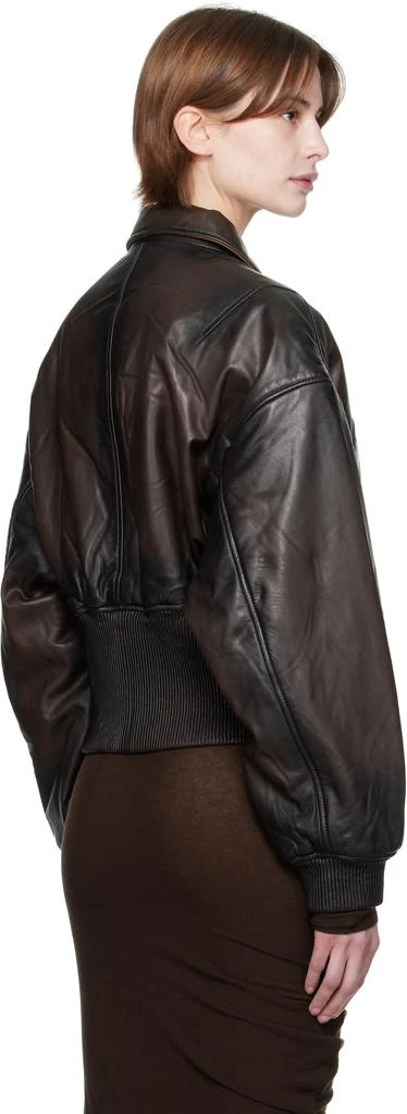 Holzweiler Brown Saphra Leather Jacket 3