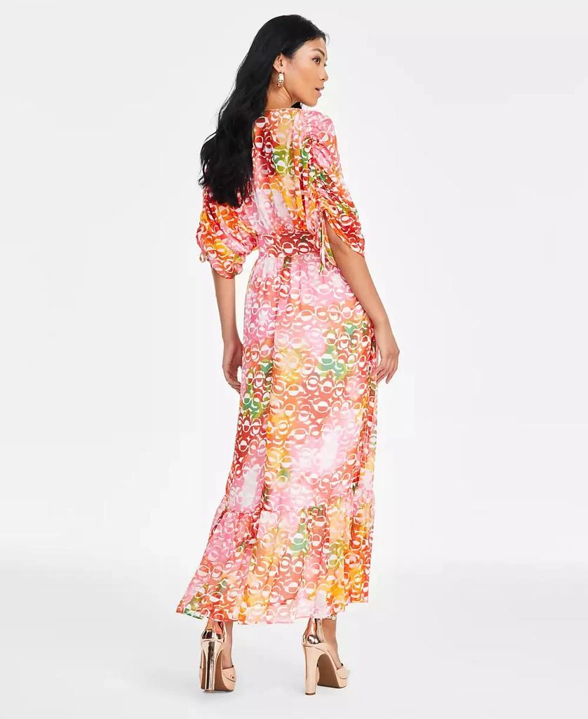 INC International Women's Drawstring-Sleeve Maxi Dress, Exclusively at Macy's 2
