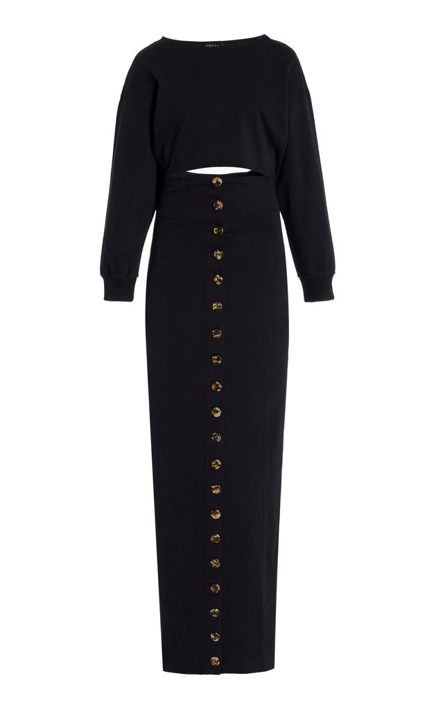 A.W.A.K.E. MODE A.W.A.K.E. MODE - Cotton-Jersey Maxi Dress - Black - XL - Moda Operandi