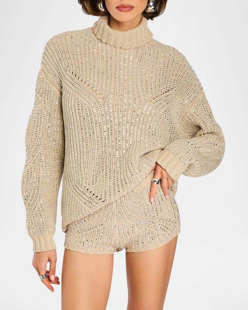retrofête Camden Embellished Turtleneck Sweater 3