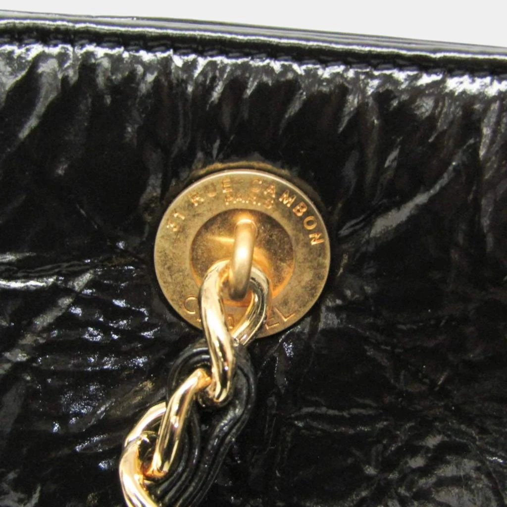 Chanel Chanel Black Leather Chain Tote Bag 4