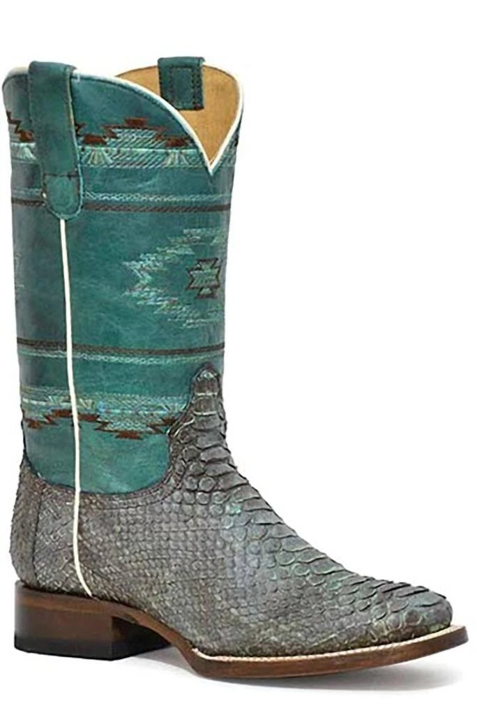 Shop Roper Women's Hybred Exotic Python Oakley Sole Boot on Sale