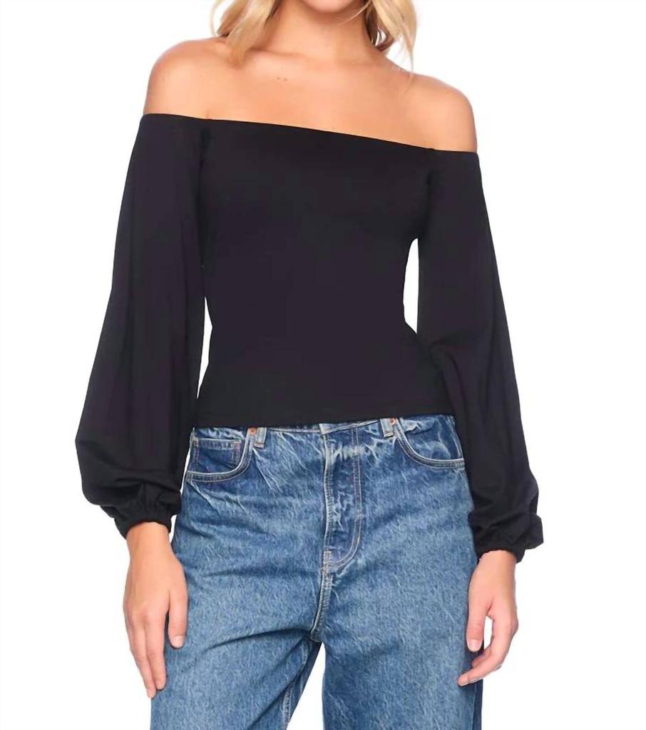 Susana Monaco Susana Monaco - Off-Shoulder Poet Sleeve Top
