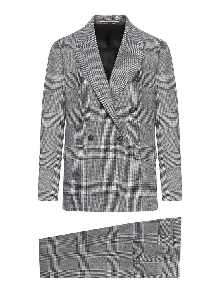 TAGLIATORE LOREAI PRINCE OF WALES WOOL SUIT