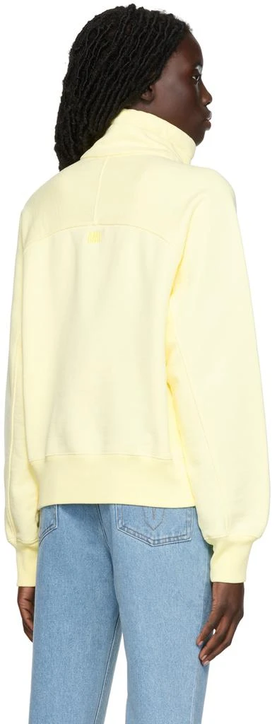 AMI Yellow Ami de Cœur Half-Zip Sweatshirt 3