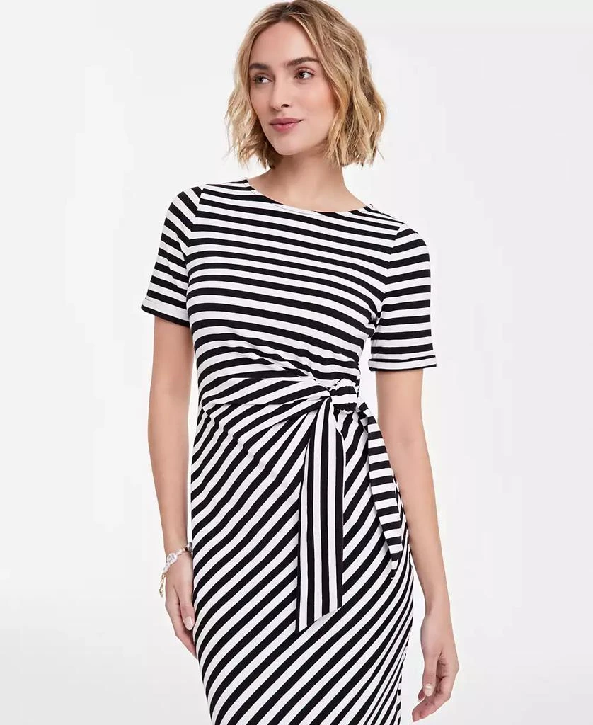 On 34th Women's Striped Tie-Waist Midi Dress, Exclusively at Macy's 3