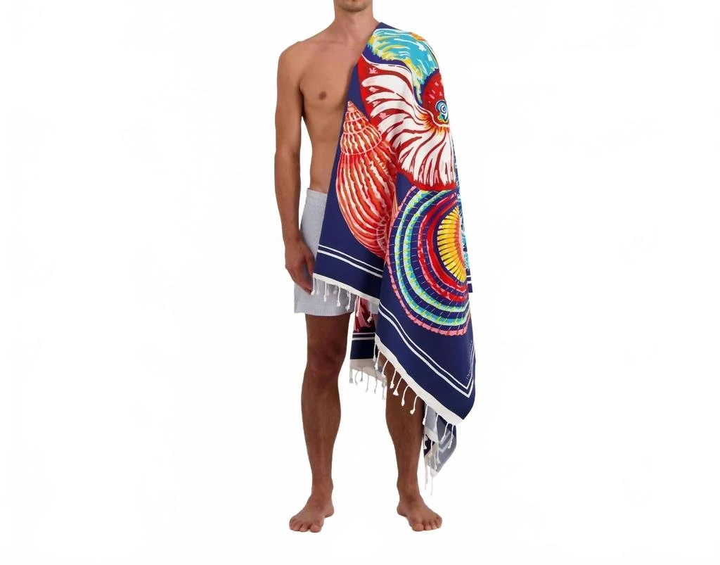 Inoui Editions Galapagos Towel In Navy 3