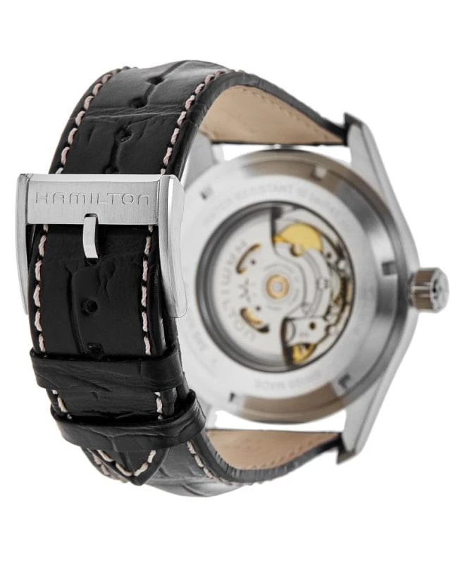 Hamilton Hamilton Khaki Field Murph Automatic Black Dial Leather Strap Men's Watch H70605731 4
