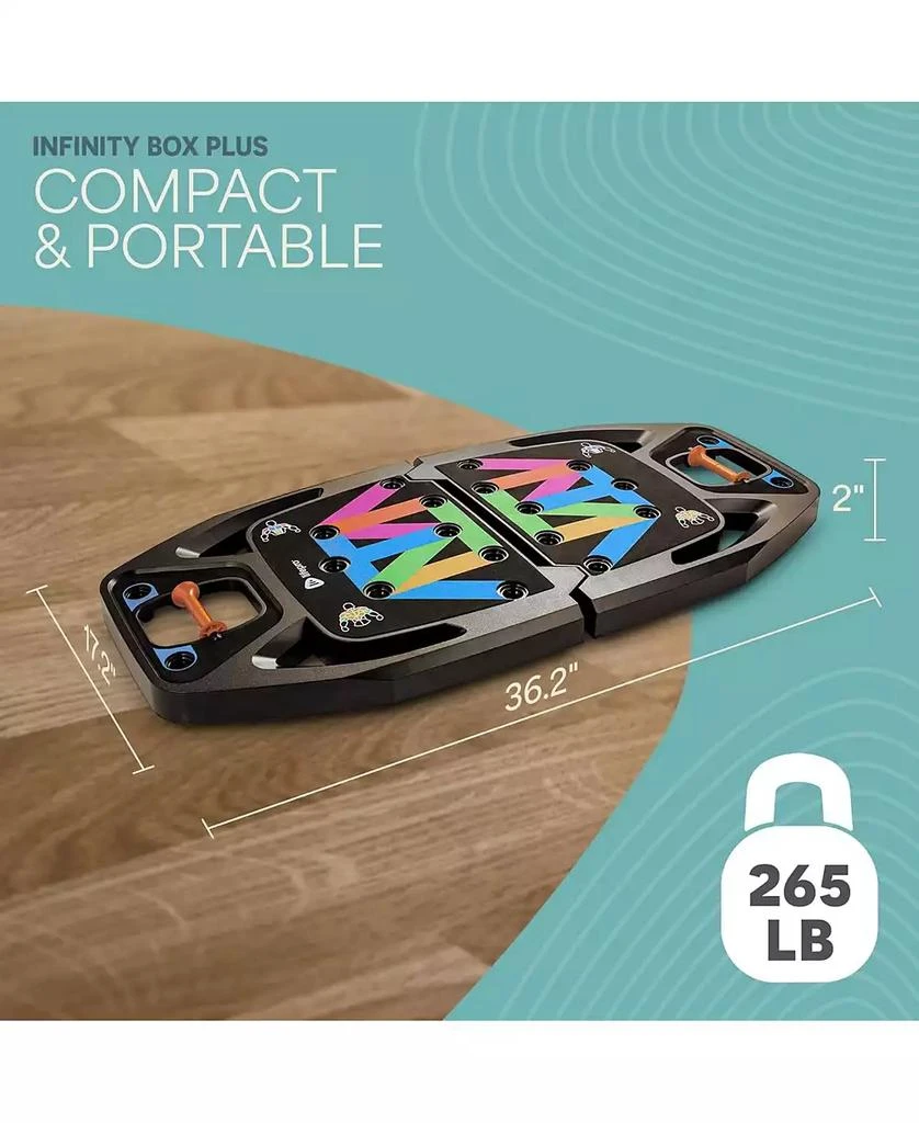 LifePro Portable Home Gym Kit – Push Up Board with Resistance Bands for Full Body Workouts 7