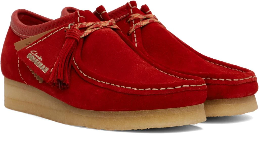 Clarks Red Wallabee Derbys 4