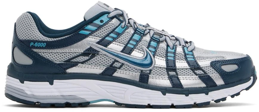 NIKE Blue & Gray P-6000 Sneakers 1