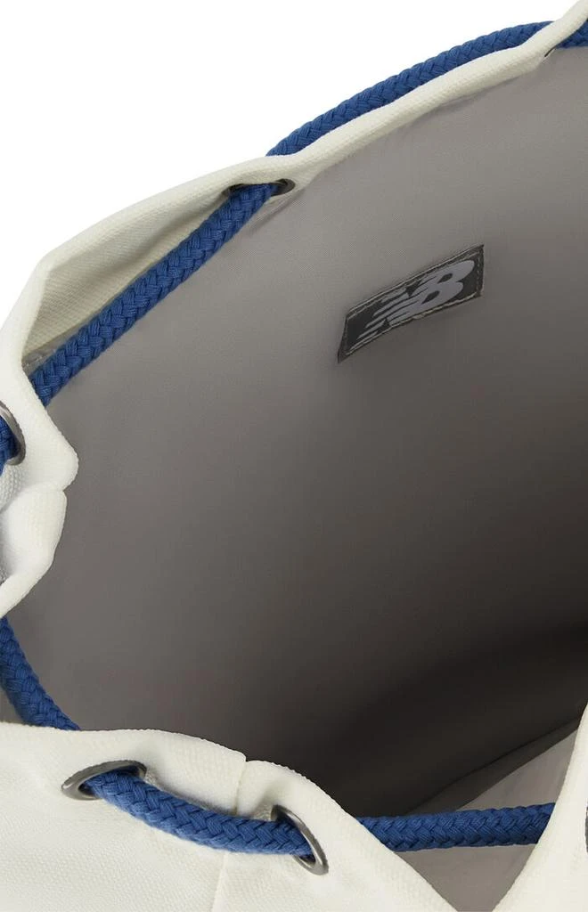 New Balance Blue & White Canvas Backpack 5